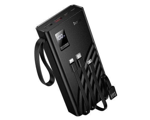Зовнішній акумулятор Hoco J155 Shine 22.5W+PD20W+light 4-cable power bank(20000mAh) (6942007652117)