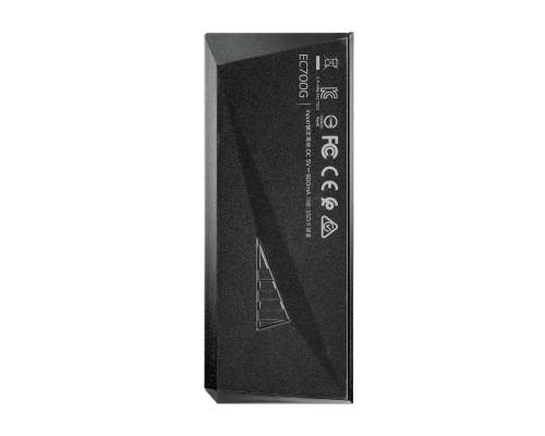 Зовнішня кишеня для накопичувача A-DATA EC700G для SSD M.2 PCIe/SATA USB3.2 Gen2 Type-C Black (AEC700GU32G2-CGY)