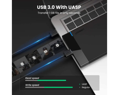 Зовнішня кишеня для накопичувача UGREEN US221 2.5 Inch Hard Drive Box (UGR-30848) (UGR-30848)