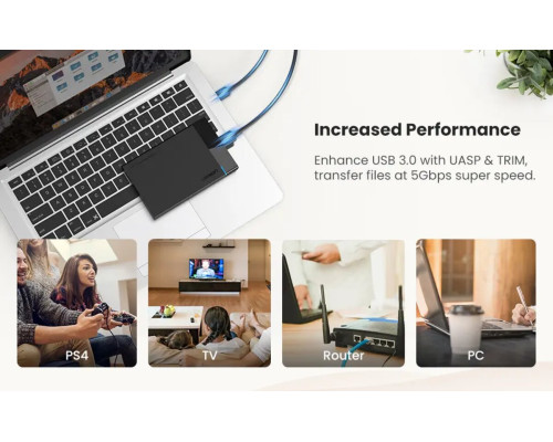 Зовнішня кишеня для накопичувача UGREEN US221 2.5 Inch Hard Drive Box (UGR-30848) (UGR-30848)