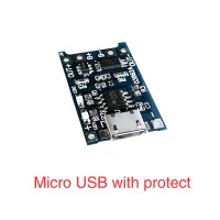 Micro USB 5V 1A TP4056 Lithium Battery Charger Module Charging Board With Protection Dual Functions Модуль зарядки з Li-ion з захистом